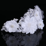 Lace Bride Hair Band Wedding Hair Accessories Yarn Flower Headband