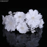 Lace Bride Hair Band Wedding Hair Accessories Yarn Flower Headband