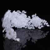 Lace Bride Hair Band Wedding Hair Accessories Yarn Flower Headband