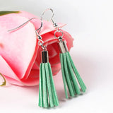 Leather Tassel Earring Keychain Cellphone Straps Jewelry Fringe Suede Tassel