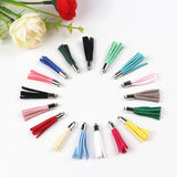 Leather Tassel Earring Keychain Cellphone Straps Jewelry Fringe Suede Tassel