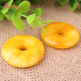 35mm Yellow Carnelian Agates Stone Beads for DIY Jewelry Making
