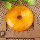 35mm Yellow Carnelian Agates Stone Beads for DIY Jewelry Making