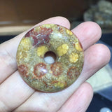 35mm Chrysanthemum Stone Bead for Pendant Making