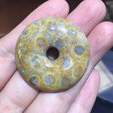 35mm Chrysanthemum Stone Bead for Pendant Making