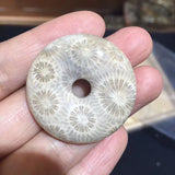 35mm Chrysanthemum Stone Bead for Pendant Making