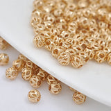 35pcs Metal Copper Openwork Number Beads for DIY Bracelets Findings