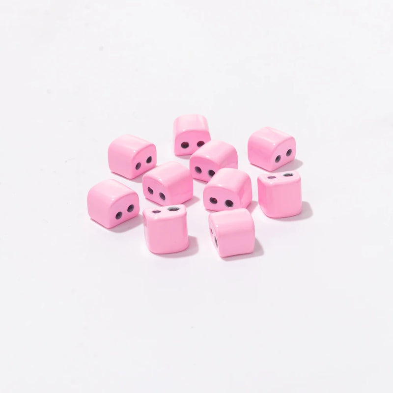 35pcs 5x6mm Enamel Beads For Bracelets Making DIY Colorful Beads