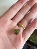 35pcs Ancient Bronze Heart Love Charms Beads for European Bracelet Making