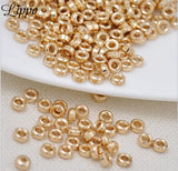 35pcs Champagne Plated Spacer Beads for DIY Jewelry Making