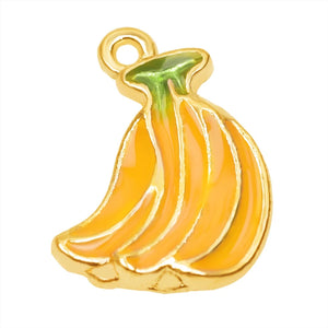 35pcs Colorful Banana Charms Alloy Pendant DIY Jewelry Making