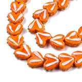 35pcs Opaque Bumpy Lampwork Heart Beads DIY Romantic Jewelry Making Supplies