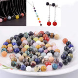 Natural Stone Round Loose Beads for Jewelry Making DIY Bracelet
