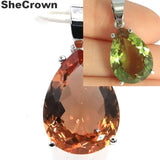 Hot Sell Created Alexandrite & Topaz Pendant & Earrings Set