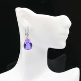Hot Sell Created Alexandrite & Topaz Pendant & Earrings Set