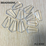 120pcs Acrylic Clear Pear Shape Beads for Necklace Making