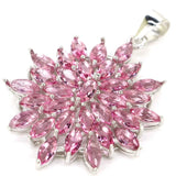 Golden Citrine Tanzanite Tourmaline 925 Silver Pendant