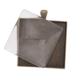 35x35mm Clear Crystal Glass Cabochon, Top Quality, 20pcs/lot