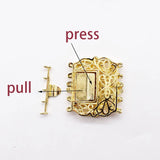 High Quality CZ-inlaid Pearl Bracelet Buckle, Necklace/Sweater Chain Connection