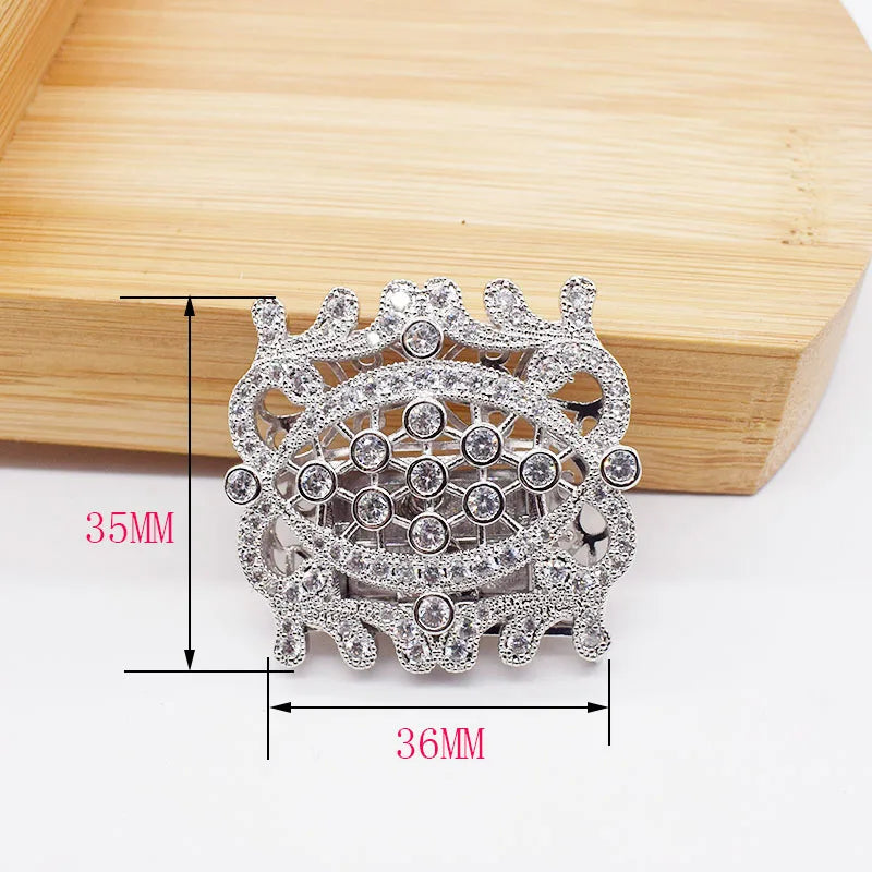 High Quality CZ-inlaid Pearl Bracelet Buckle, Necklace/Sweater Chain Connection