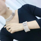 High Quality CZ-inlaid Pearl Bracelet Buckle, Necklace/Sweater Chain Connection