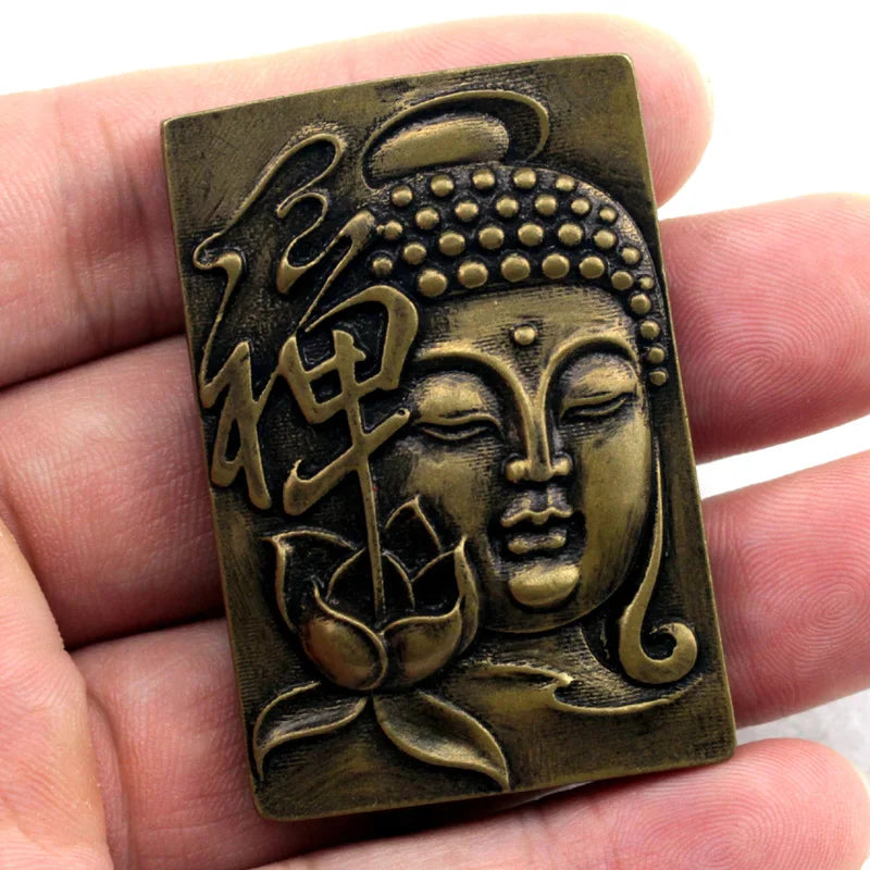 Vintage Bronze Buddhism Pendant for Jewelry Making