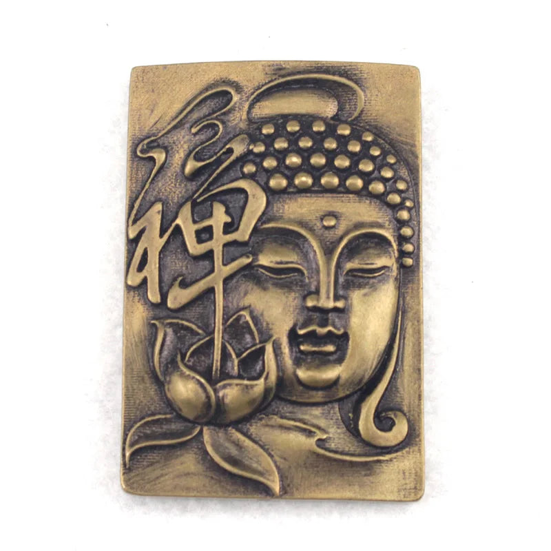 Vintage Bronze Buddhism Pendant for Jewelry Making