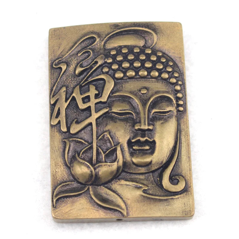 Vintage Bronze Buddhism Pendant for Jewelry Making
