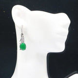 Lovely Real Red Ruby Green Emerald Sapphire CZ 925 Silver Pendant