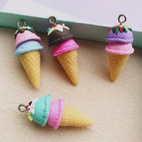 Polymer Clay Ice Cream Charms for DIY Decoration