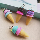 Polymer Clay Ice Cream Charms for DIY Decoration