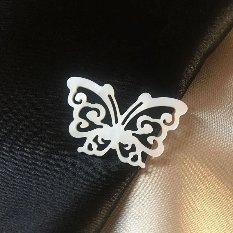 Natural Freshwater Shell Butterfly Style Jewelry Charms Beads