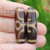 36-38mm Natural Tibet Dzi Agate Loose Beads for DIY Jewelry Making