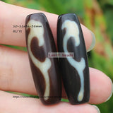 36-38mm Natural Tibet Dzi Agate Loose Beads for DIY Jewelry Making