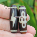 36-38mm Natural Tibet Dzi Agate Loose Beads for DIY Jewelry Making