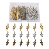 Snake Charms Tibetan Style Alloy Pendants for DIY Necklace Bracelet Making