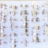 Vintage Stainless Steel Serpentine Rings Lot - Set of 36/50pcs