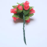 Mini Artificial Flowers Silk Rose Bouquet For Wedding Party Home Decoration