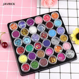 36 Colors Fluorescent Glitter Sequins Epoxy Resin Filling DIY Jewelry Making