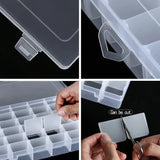 36 Grids Plastic Organizer Box Storage Container with Adjustable Dividers