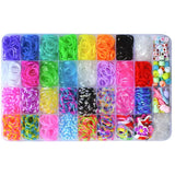 Colorful Rubber Band Bracelet Ring Kit for Kids