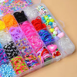 Colorful Rubber Band Bracelet Ring Kit for Kids