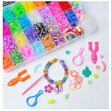 Colorful Rubber Band Bracelet Ring Kit for Kids