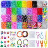 Colorful Rubber Band Bracelet Ring Kit for Kids