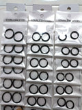 Classic Silver Hoop Circle Earrings Set of 36 or 48 Pairs Diameter 8-14mm