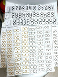 Classic Silver Hoop Circle Earrings Set of 36 or 48 Pairs Diameter 8-14mm