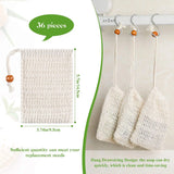 36 Pack Exfoliating Soap Bags for Bath & Shower Use