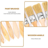 36 Pack 1 Inch Paint Brushes for Paint Stains Varnishes Glues