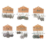 36 Pairs Vintage Drop Dangle Earrings Set For Women Girls