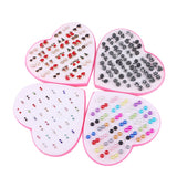 36 Pairs Geometric Animal Floral Xmas Small Stud Earrings Set for Women Kids